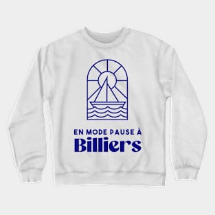 Billiers in pause mode - Brittany Morbihan 56 Sea Holidays Beach Crewneck Sweatshirt